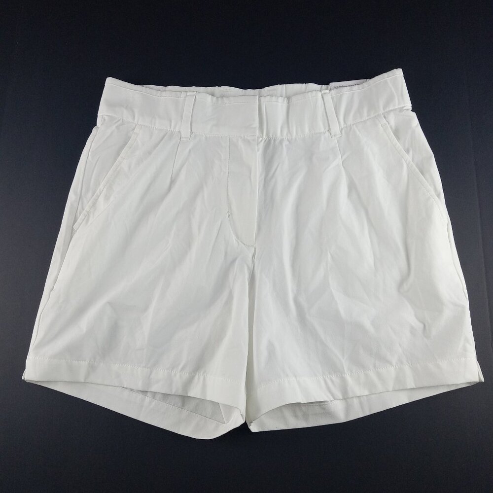 Nike Dri-Fit Victory 5 Inch Golf Shorts Women's Size M White Athletic Stretch
